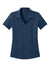 TravisMathew TMA46416 Womens Onward Short Sleeve Polo Shirt Heather Navy Blue Flat Front