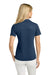 TravisMathew TMA46416 Womens Onward Short Sleeve Polo Shirt Heather Navy Blue Model Back