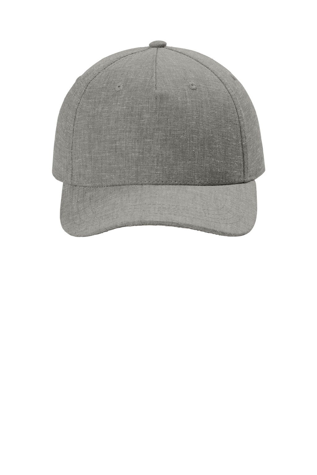Tentree Hats TTAU4415 Mens Hemp Hat Heather Gargoyle Grey Flat Front