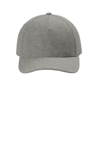 Tentree Hats TTAU4415 Mens Hemp Hat Heather Gargoyle Grey Flat Front
