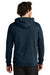 Tentree TTCM3914 Mens Organic Cotton Fleece Hooded Sweatshirt Hoodie Dress Blue Model Back
