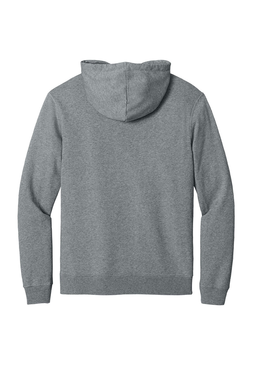 Tentree TTCM3914 Mens Organic Cotton Fleece Hooded Sweatshirt Hoodie Heather Grey Flat Back