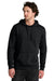 Tentree TTCM3914 Mens Organic Cotton Fleece Hooded Sweatshirt Hoodie Meteorite Black Model Front
