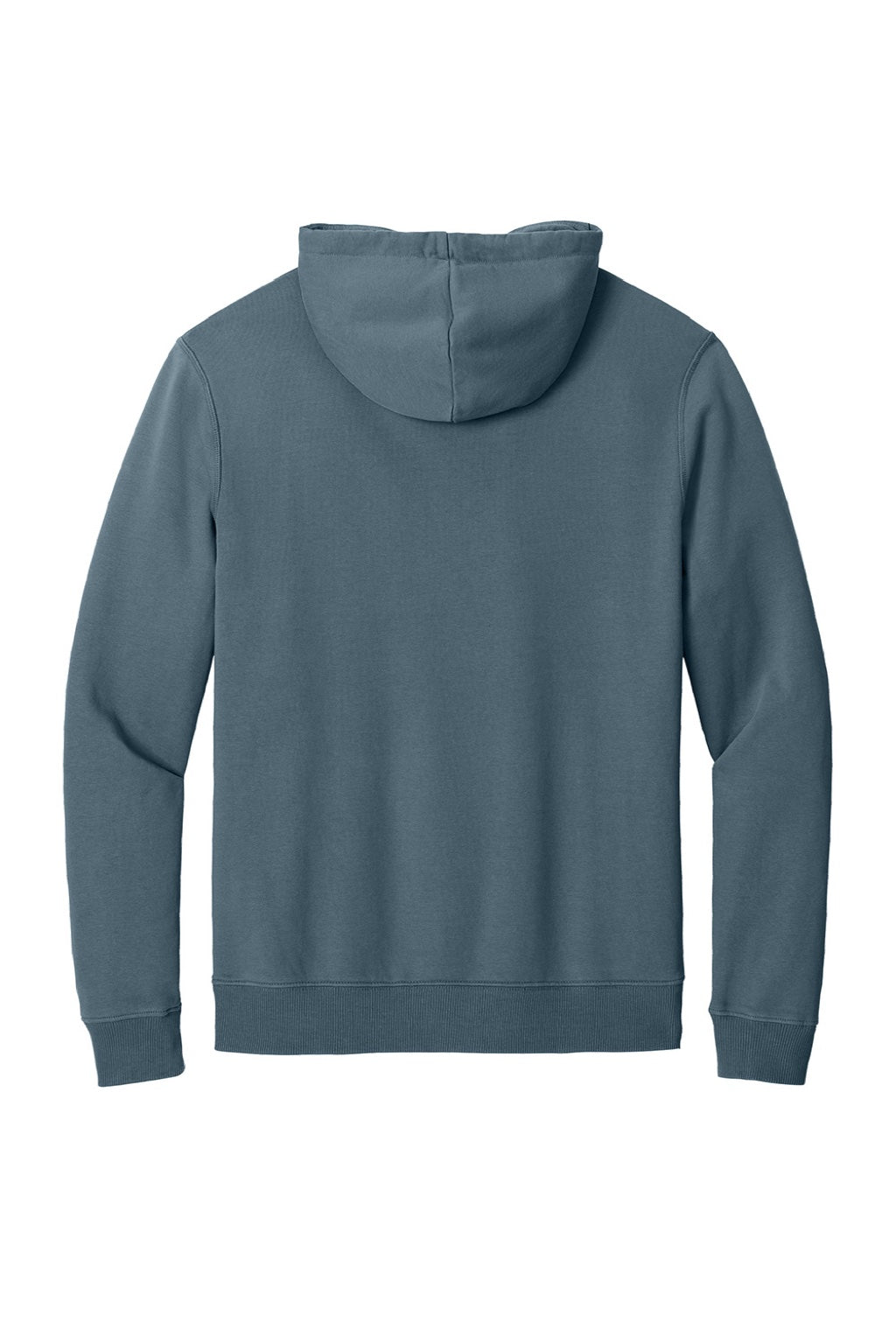 Tentree TTCM3914 Mens Organic Cotton Fleece Hooded Sweatshirt Hoodie Vintage Blue Flat Back