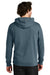 Tentree TTCM3914 Mens Organic Cotton Fleece Hooded Sweatshirt Hoodie Vintage Blue Model Back