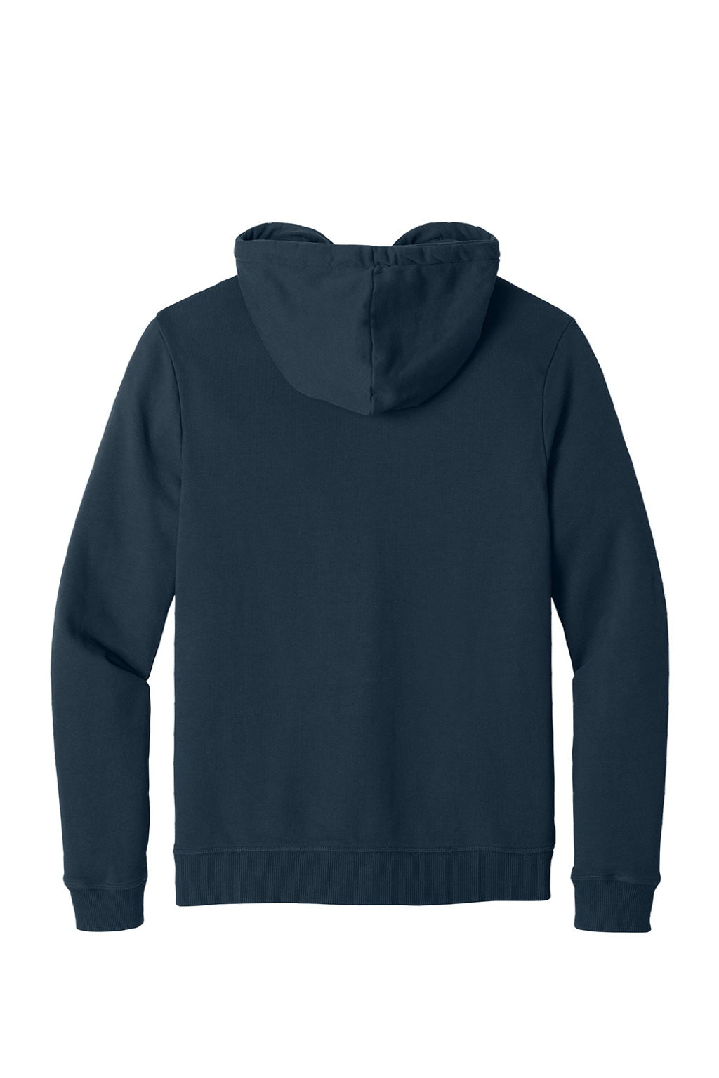 Tentree TTCM4367 Mens Organic Cotton Fleece Full Zip Hooded Sweatshirt Hoodie Dress Blue Flat Back