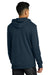 Tentree TTCM4367 Mens Organic Cotton Fleece Full Zip Hooded Sweatshirt Hoodie Dress Blue Model Back