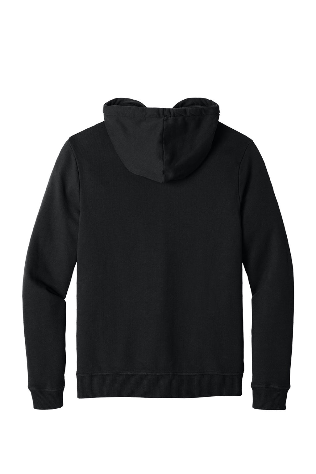 Tentree TTCM4367 Mens Organic Cotton Fleece Full Zip Hooded Sweatshirt Hoodie Meteorite Black Flat Back