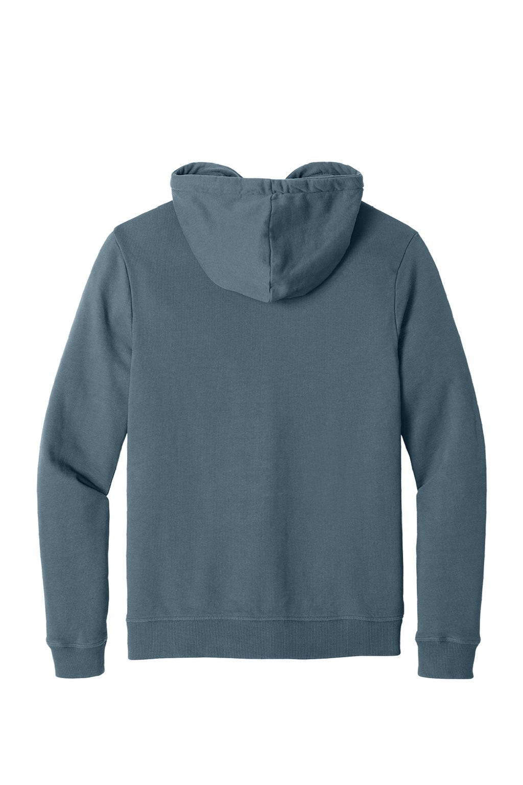Tentree TTCM4367 Mens Organic Cotton Fleece Full Zip Hooded Sweatshirt Hoodie Vintage Blue Flat Back
