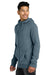 Tentree TTCM4367 Mens Organic Cotton Fleece Full Zip Hooded Sweatshirt Hoodie Vintage Blue Model Side