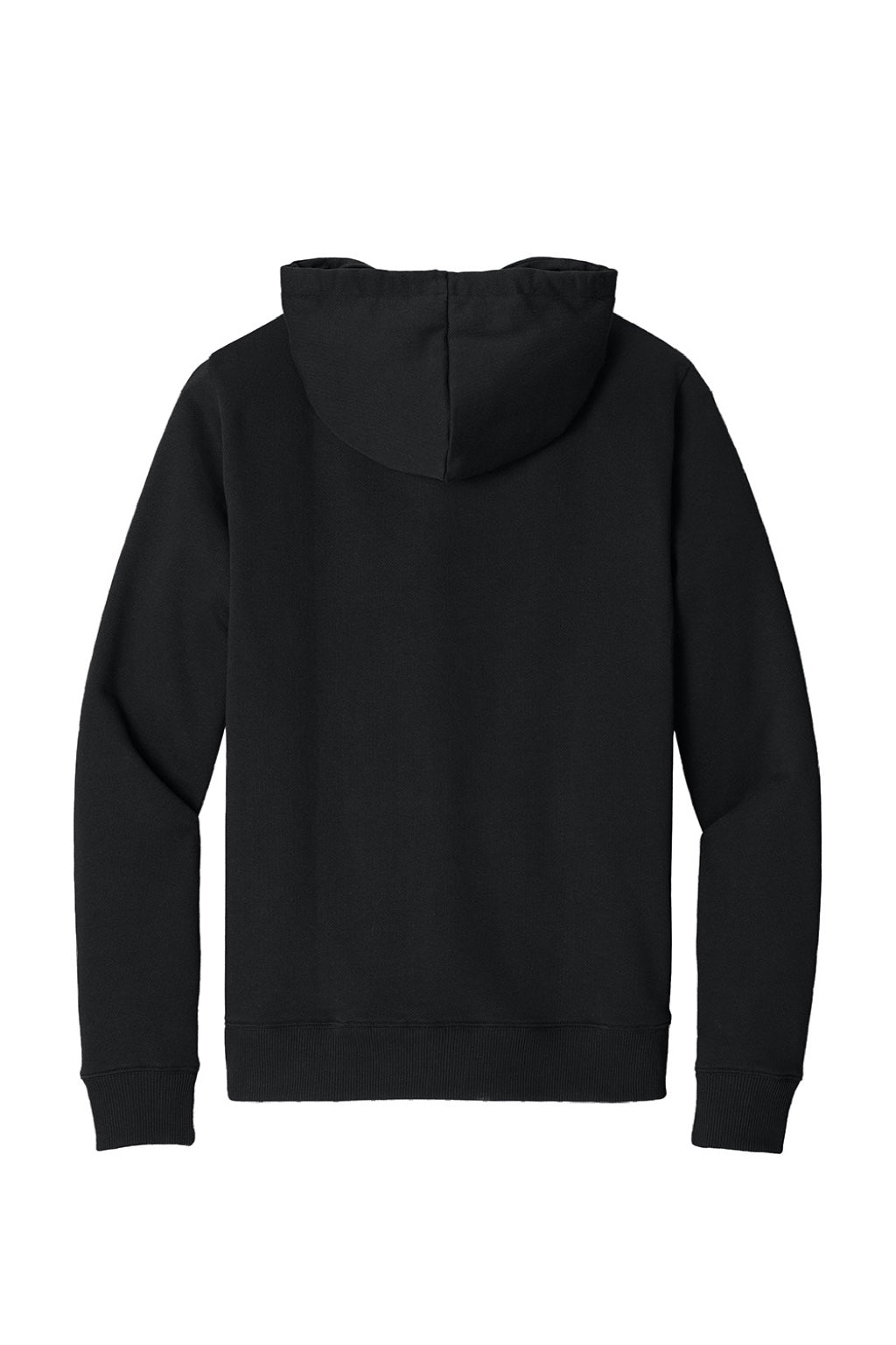 Tentree TTCM4413 Mens Space Dye Fleece Hooded Sweatshirt Hoodie Meteorite Black Flat Back
