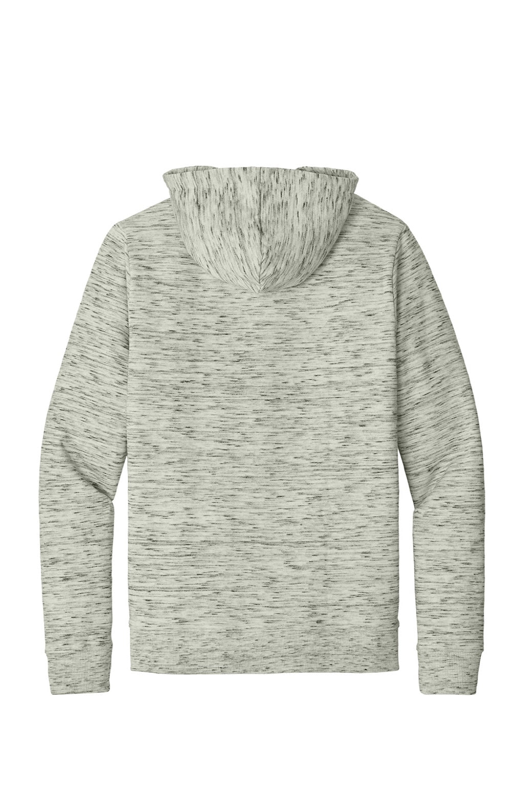 Tentree TTCM4414 Mens Space Dye Fleece Full Zip Hooded Sweatshirt Hoodie High Rise Grey Space Dye Flat Back
