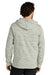 Tentree TTCM4414 Mens Space Dye Fleece Full Zip Hooded Sweatshirt Hoodie High Rise Grey Space Dye Model Back
