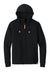 Tentree TTCM4414 Mens Space Dye Fleece Full Zip Hooded Sweatshirt Hoodie Meteorite Black Flat Front