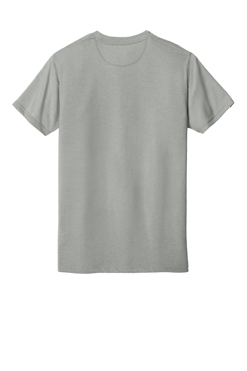 Tentree TTCM4879 Mens TreeBlend Short Sleeve Crewneck T-Shirt Heather High Rise Grey Flat Back