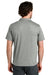 Tentree TTCM5660 Mens TreeBlend Short Sleeve Polo Shirt Heather High Rise Grey Model Back