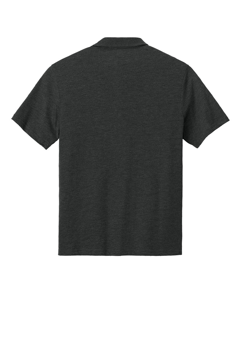 Tentree TTCM5660 Mens TreeBlend Short Sleeve Polo Shirt Heather Meteorite Black Flat Back