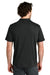 Tentree TTCM5660 Mens TreeBlend Short Sleeve Polo Shirt Heather Meteorite Black Model Back