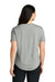 Tentree TTCW5646 Womens TreeBlend Short Sleeve V-Neck T-Shirt Heather High Rise Grey Model Back