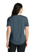 Tentree TTCW5646 Womens TreeBlend Short Sleeve V-Neck T-Shirt Heather Moonlit Ocean Blue Model Back