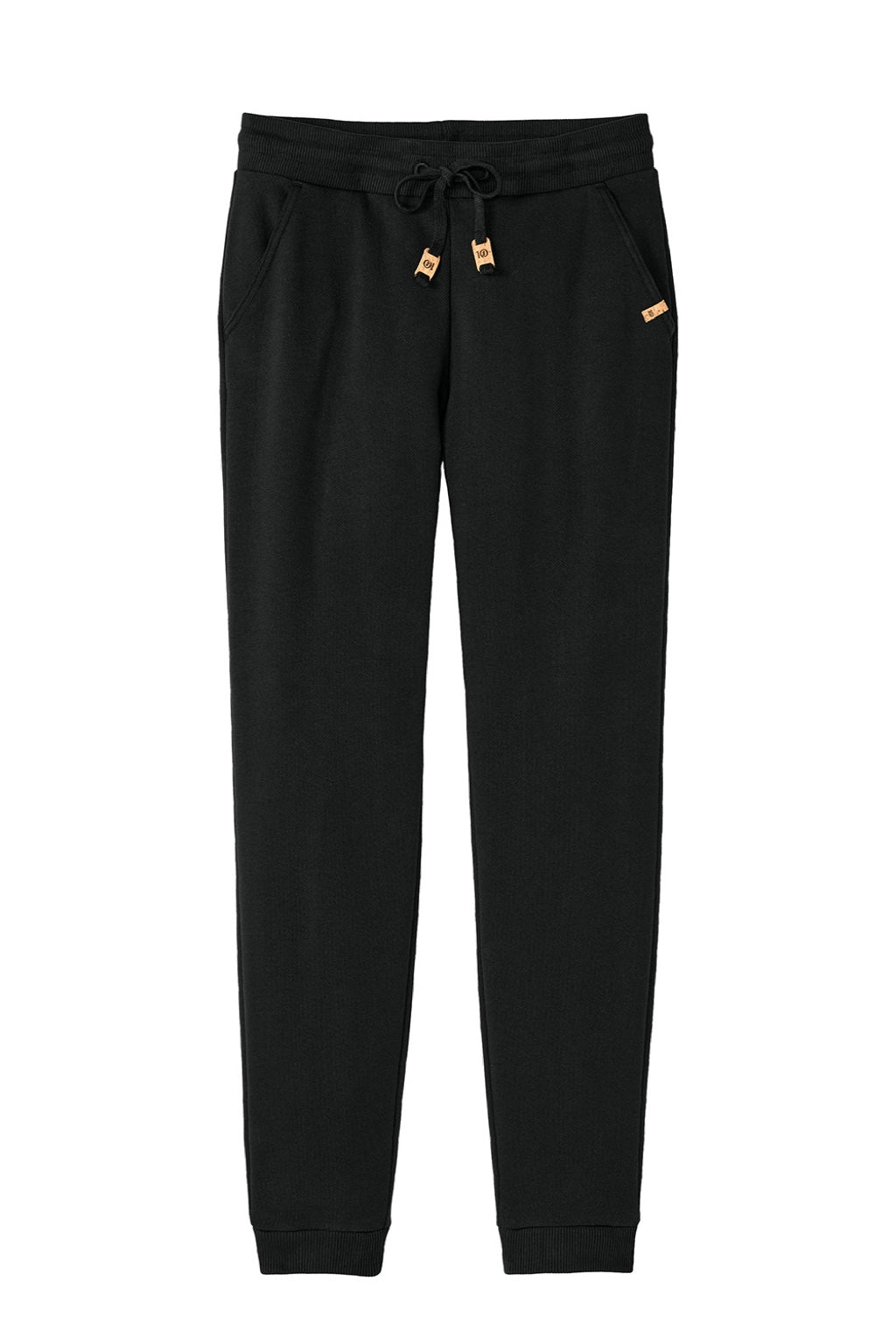 Tentree TTCW5647 Womens Bamone Sweatpants w/ Pockets Meteorite Black Flat Front