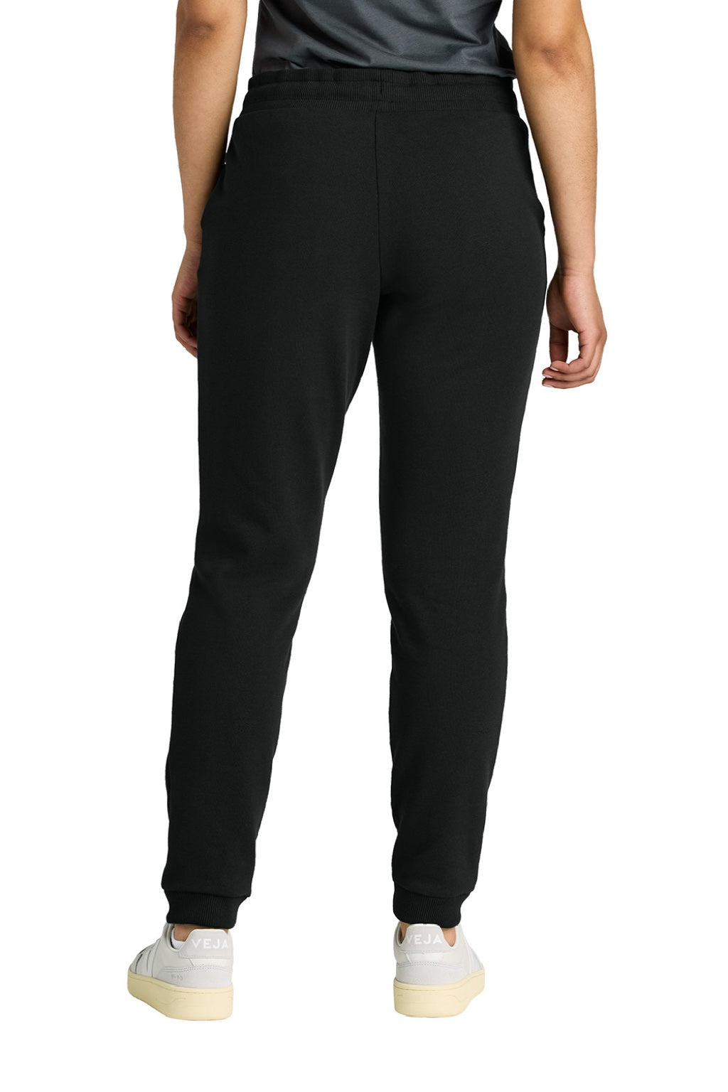 Tentree TTCW5647 Womens Bamone Sweatpants w/ Pockets Meteorite Black Model Back