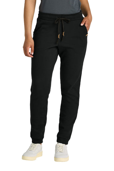 Tentree TTCW5647 Womens Bamone Sweatpants w/ Pockets Meteorite Black Model Front