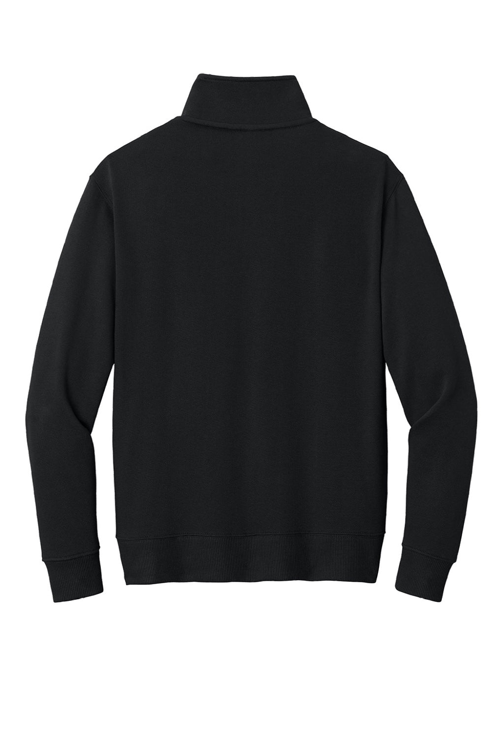 Tentree TTCW6108 Womens Space Dye Fleece 1/4 Zip Sweatshirt Meteorite Black Flat Back