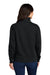 Tentree TTCW6108 Womens Space Dye Fleece 1/4 Zip Sweatshirt Meteorite Black Model Back