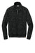 Tentree TTCW6108 Womens Space Dye Fleece 1/4 Zip Sweatshirt Meteorite Black Space Dye Flat Front