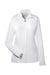 Team 365 TT31W Womens Zone Performance Moisture Wicking 1/4 Zip Sweatshirt White Flat Front