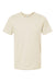 Tultex 602 Mens Short Sleeve Crewneck T-Shirt Cream Flat Front