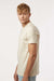 Tultex 602 Mens Short Sleeve Crewneck T-Shirt Cream Model Side