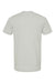 Tultex 602 Mens Short Sleeve Crewneck T-Shirt Light Silver Grey Flat Back