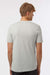 Tultex 602 Mens Short Sleeve Crewneck T-Shirt Light Silver Grey Model Back