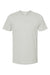 Tultex 602 Mens Short Sleeve Crewneck T-Shirt Light Silver Grey Flat Front