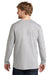 Volunteer Knitwear VL100LS Mens USA Made All American Long Sleeve Crewneck T-Shirt Heather Grey Model Back