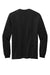 Volunteer Knitwear VL100LS Mens USA Made All American Long Sleeve Crewneck T-Shirt Deep Black Flat Back