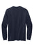 Volunteer Knitwear VL100LS Mens USA Made All American Long Sleeve Crewneck T-Shirt Strong Navy Blue Flat Back
