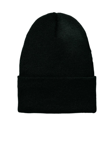 Volunteer Knitwear Hats VL10 Unisex USA Made Chore Beanie Black Flat Front