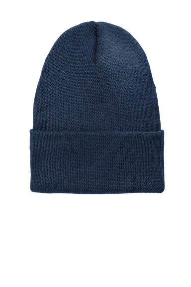 Volunteer Knitwear Hats VL10 Unisex USA Made Chore Beanie True Navy Blue Flat Front