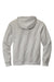 Volunteer Knitwear VL130H Mens USA Made Chore Fleece Hooded Sweatshirt Hoodie w/ Pouch Pocket Heather Grey Flat Back