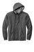 Volunteer Knitwear VL130ZH Mens USA Made Chore Fleece Full Zip Hooded Sweatshirt Hoodie w/ Pockets Heather Charcoal Grey Flat Front