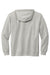 Volunteer Knitwear VL130ZH Mens USA Made Chore Fleece Full Zip Hooded Sweatshirt Hoodie w/ Pockets Heather Grey Flat Back