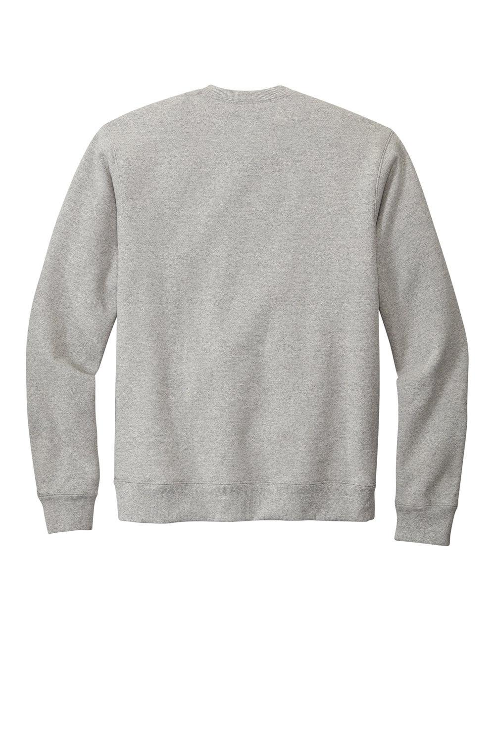 Volunteer Knitwear VL130 Mens USA Made Chore Fleece Crewneck Sweatshirt Heather Grey Flat Back