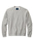 Volunteer Knitwear VL130 Mens USA Made Chore Fleece Crewneck Sweatshirt Heather Grey Flat Front
