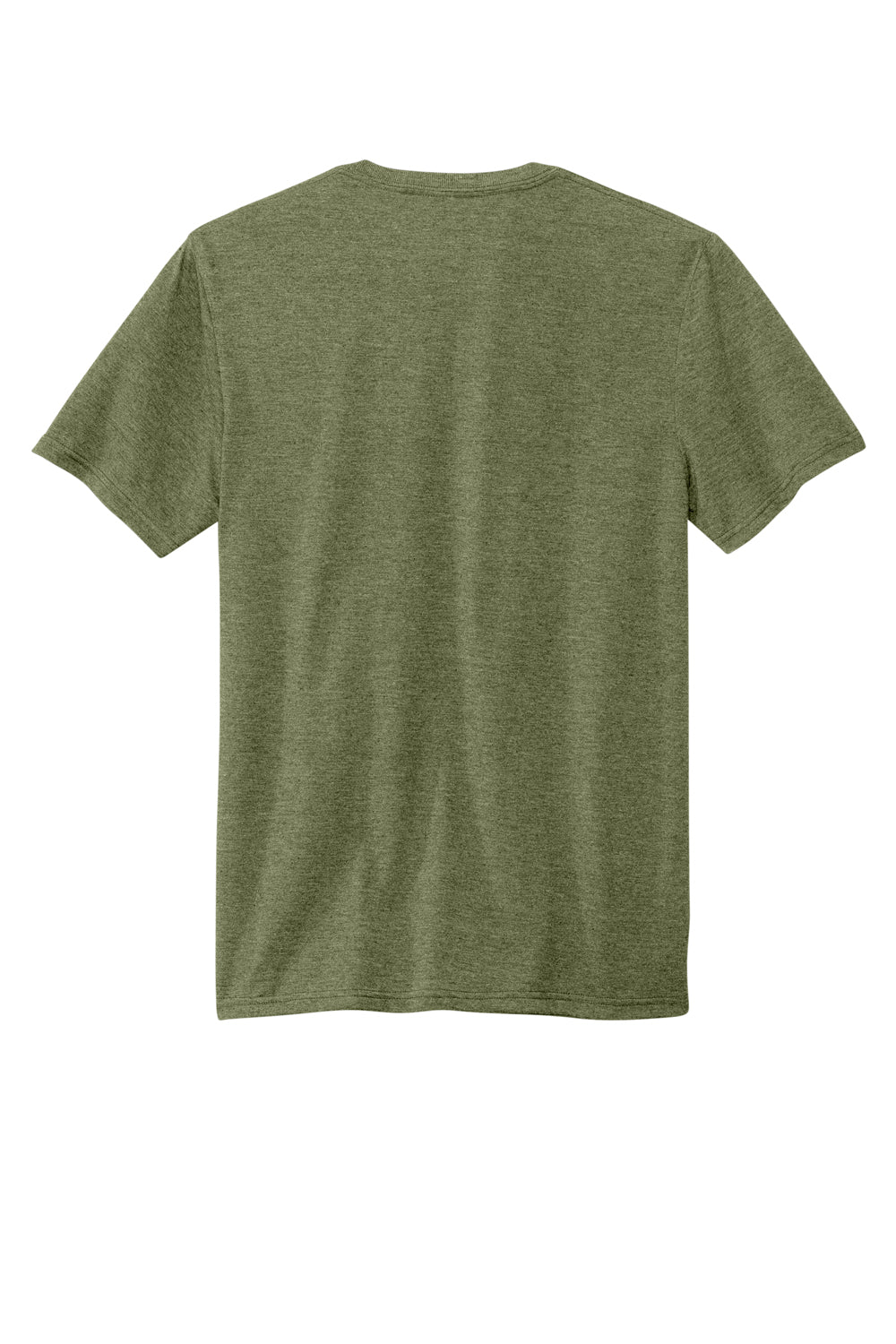 Volunteer Knitwear VL40 Mens USA Made Short Sleeve Crewneck T-Shirt Heather Military Green Flat Back