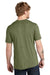 Volunteer Knitwear VL40 Mens USA Made Short Sleeve Crewneck T-Shirt Heather Military Green Model Back