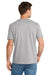 Volunteer Knitwear VL45 Mens USA Made Daily Short Sleeve Crewneck T-Shirt Heather Grey Model Back
