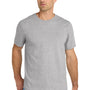Volunteer Knitwear Mens USA Made Daily Short Sleeve Crewneck T-Shirt - Heather Grey